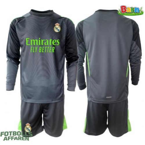 Real Madrid Målvakt Tredjeställ Barn 2025-26 Långärmad (+ Korta byxor)